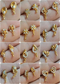Gold Stud Earrings