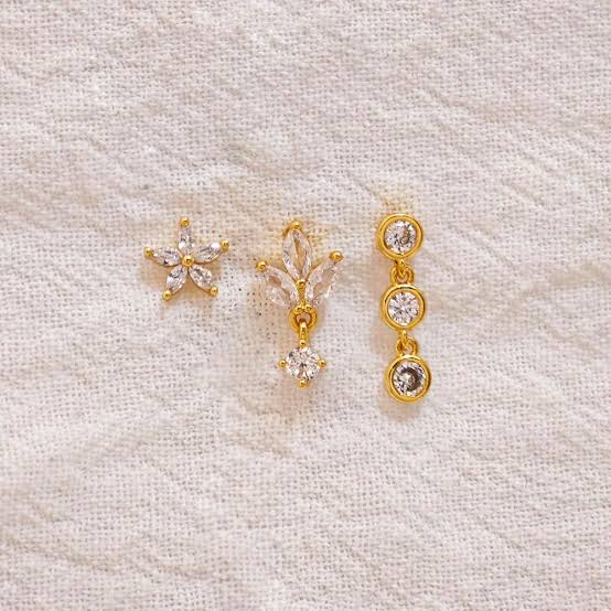 Gold Stud Earrings