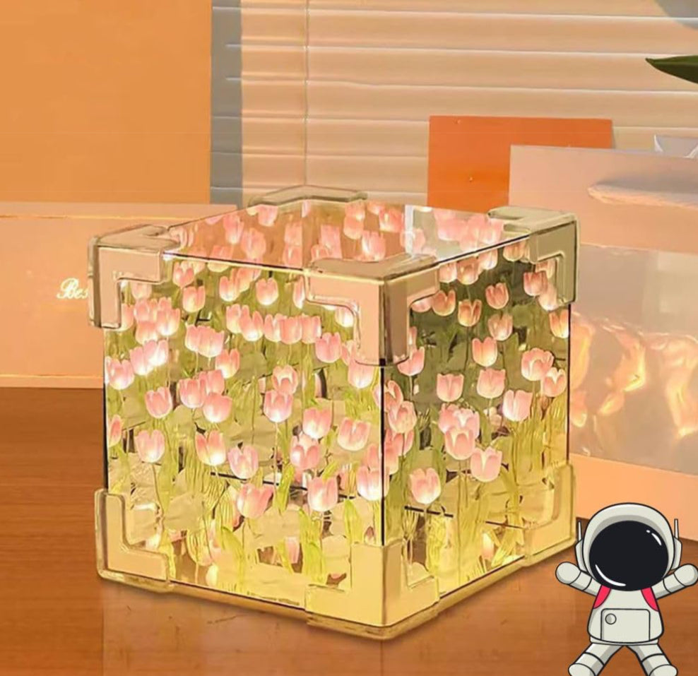 Wishpetara turilp cube mirror lamp