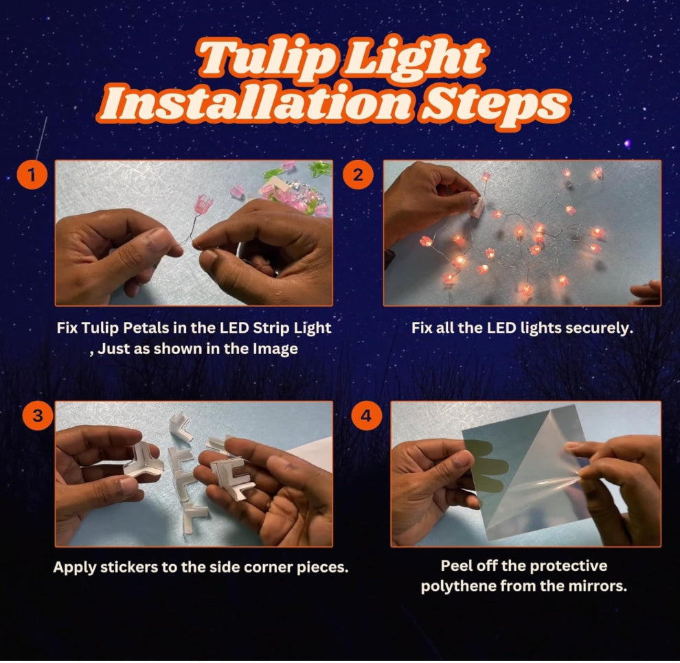 Wishpetara turilp cube mirror lamp