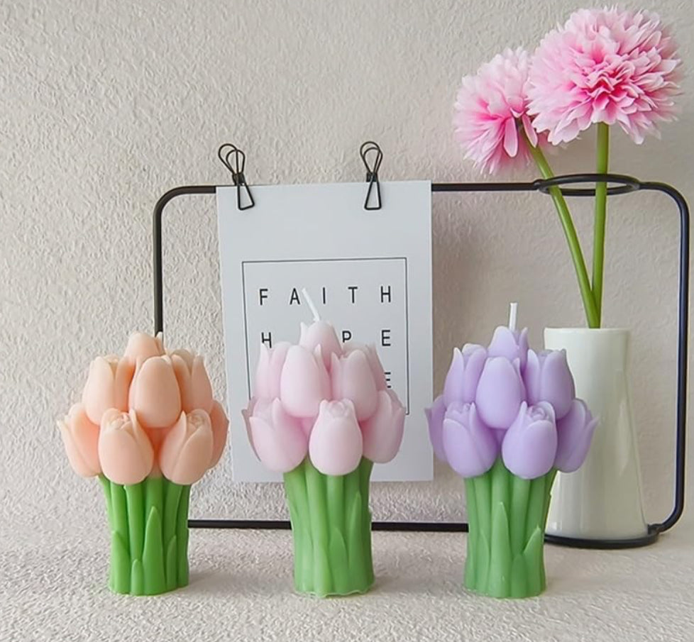 Tulip Flower Candle