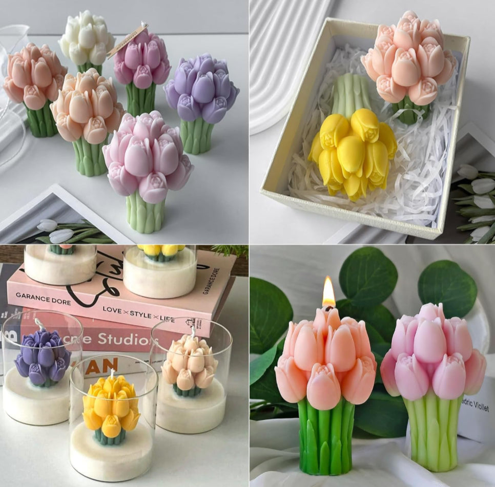 Tulip Flower Candle