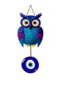 Owl Shape Wooden Wall Hanging