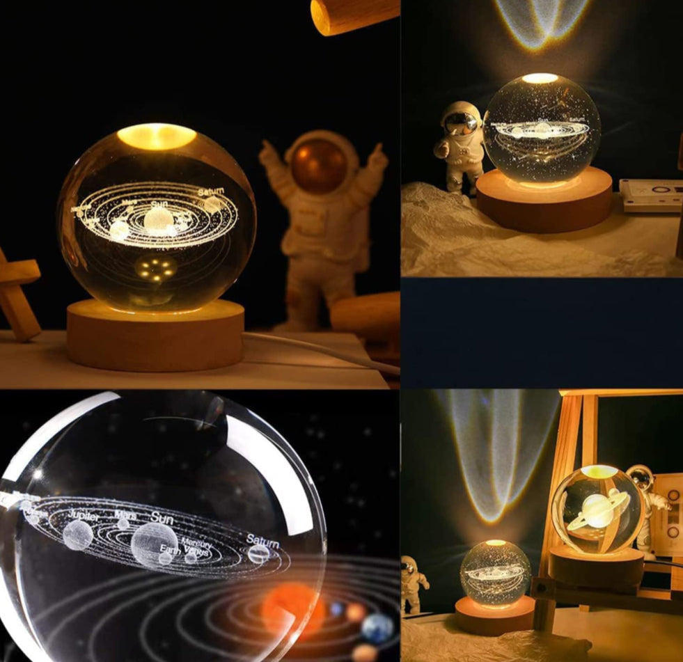 Crystal Ball Galaxy Night Lamp