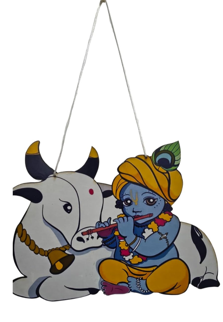 Krishna with Cow Wall Hanging