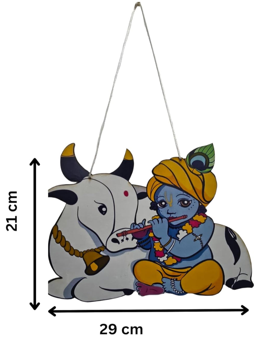 Krishna with Cow Wall Hanging