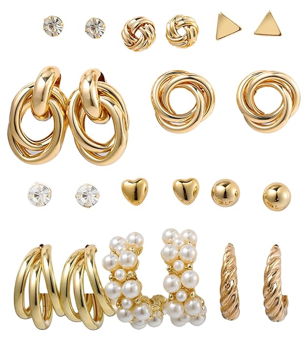 Fashion Jewellery Gold Plated Earrings