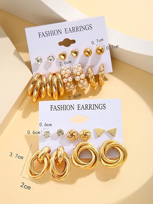 Fashion Jewellery Gold Plated Earrings