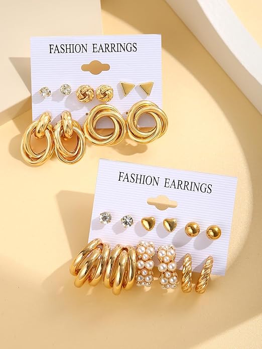 Fashion Jewellery Gold Plated Earrings