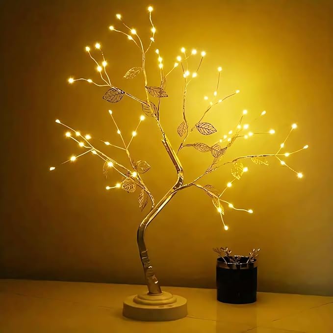 LED Tabletop Bonsai Leaf Tree Lamp