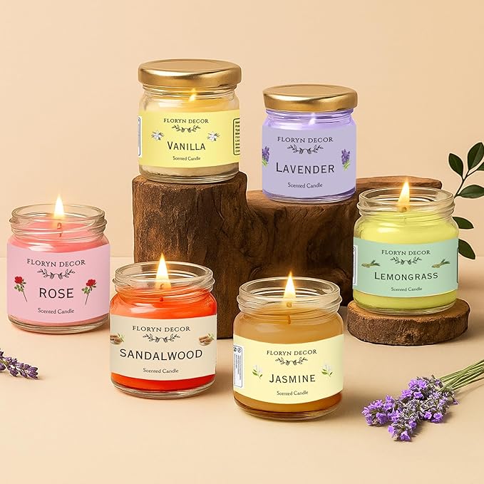 Glass Jar Scented Candles